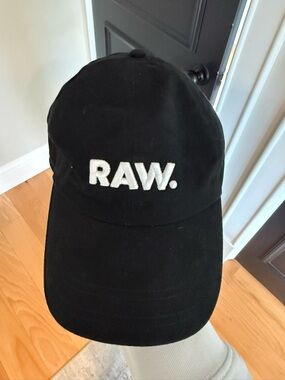 G-Star Black Baseball Cap with Subtle Logo Tag